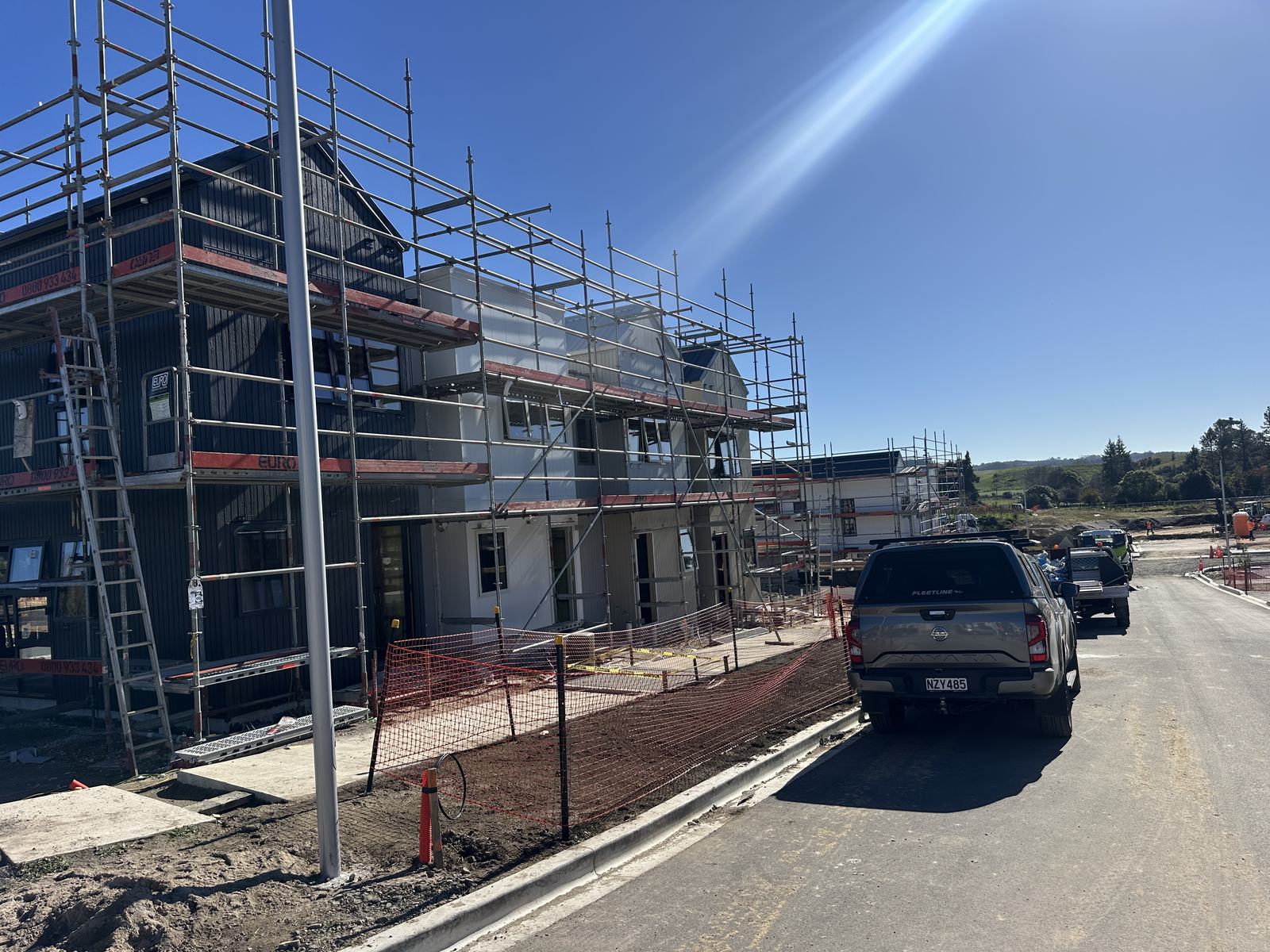 Townhouses under construction